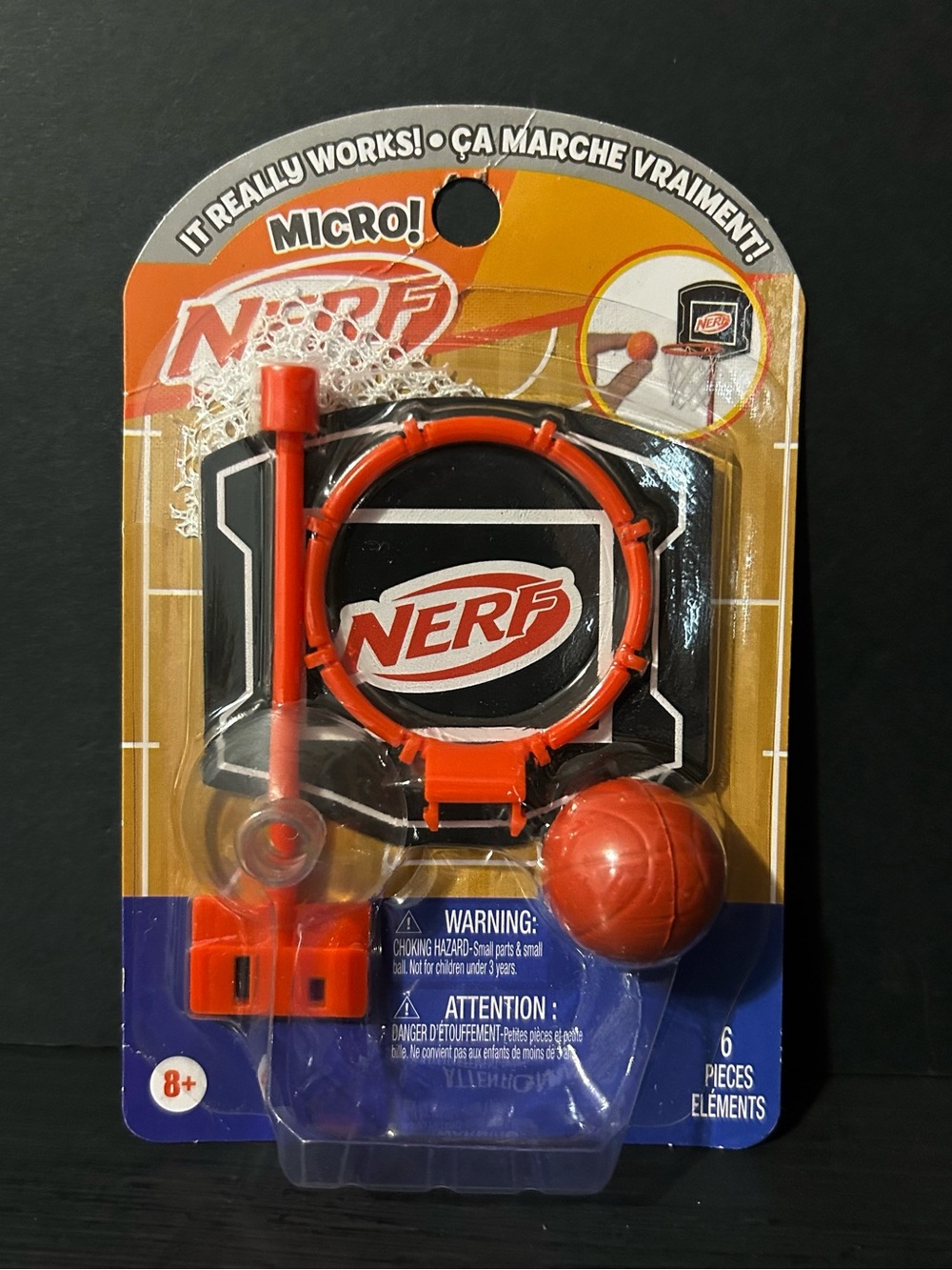 Hasbro Nerf Micro Mini Desktop Basketball Game/Set